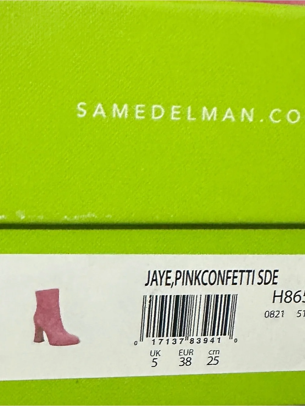 Sam Edelman Pink Suede Platform Ankle Boots